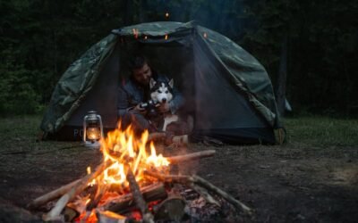 Camping with a dog – where does he sleep?