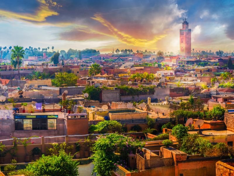 Marrakech panoramic view